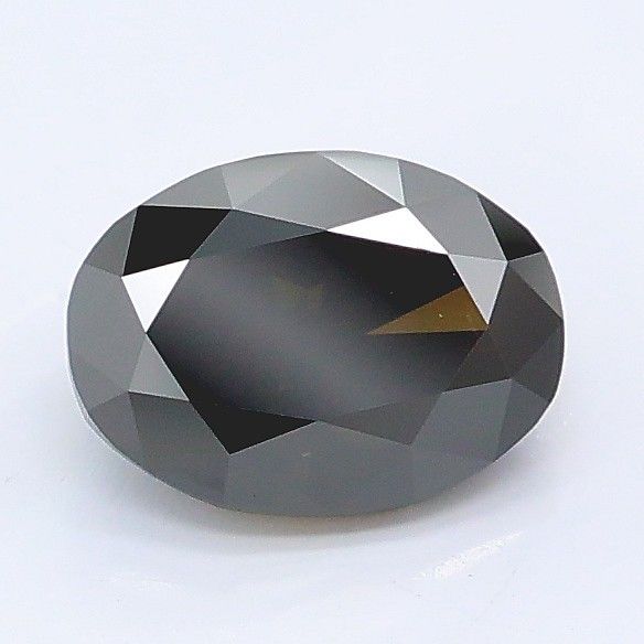 1.07 CT Fancy Gray Green OVAL