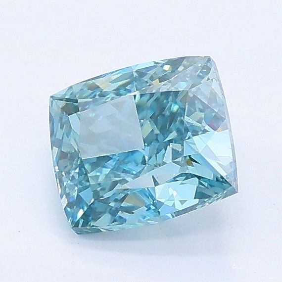 1.09 CT Fancy Vivid Blue CUSHION MODIFIED