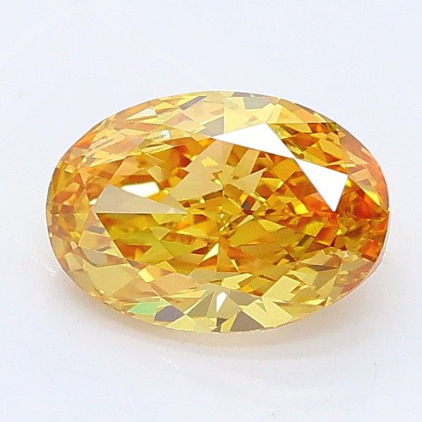 1.21 CT Fancy Intense Brownish Yellow OVAL