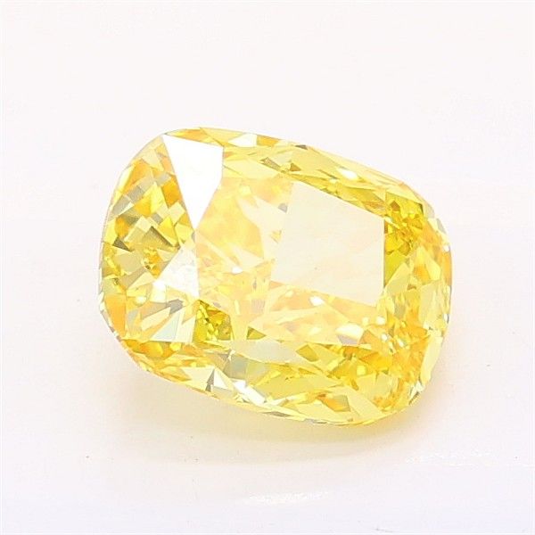 1.03 CT Fancy Vivid Yellow CUSHION MODIFIED