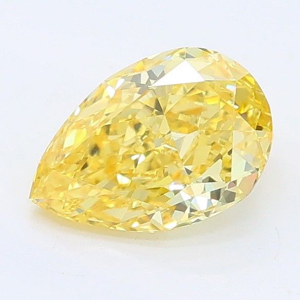 1.03 CT Fancy Vivid Yellow PEAR