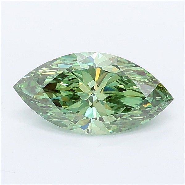 0.99 CT Fancy Vivid Green MARQUISE