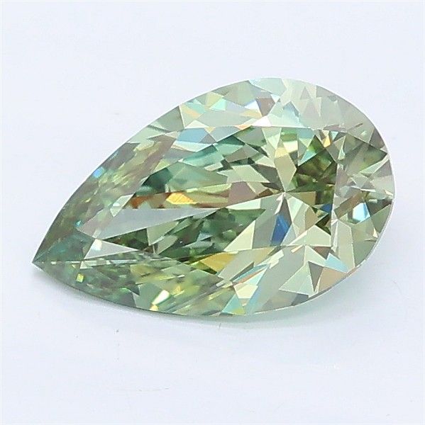 1.03 CT Fancy Vivid Green PEAR