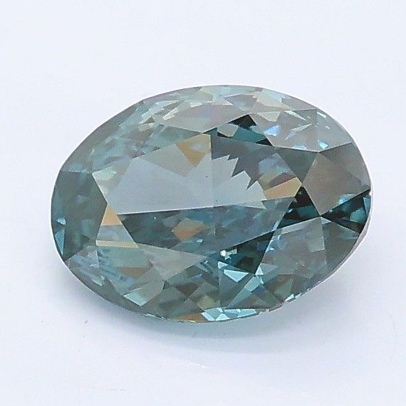 0.99 CT Fancy Gray Blue OVAL
