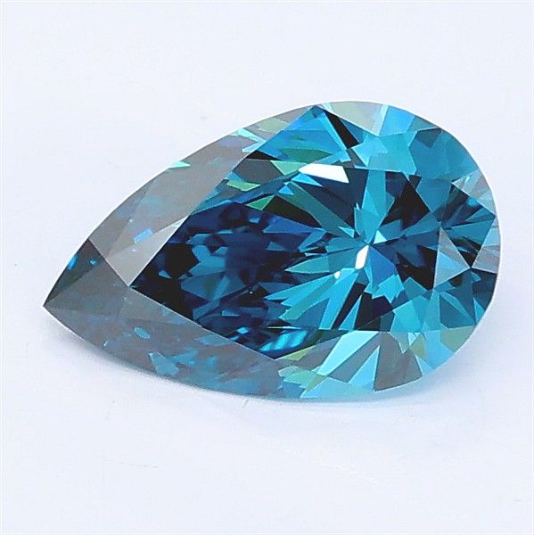 0.96 CT Fancy Vivid Blue PEAR