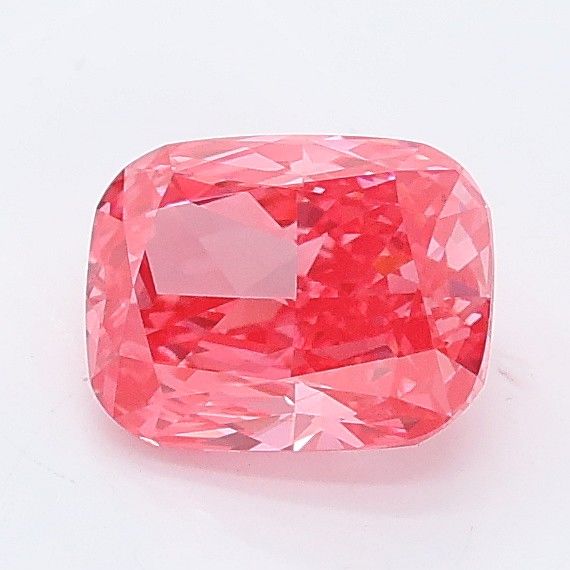 1.02 CT Fancy Vivid Pink CUSHION MODIFIED