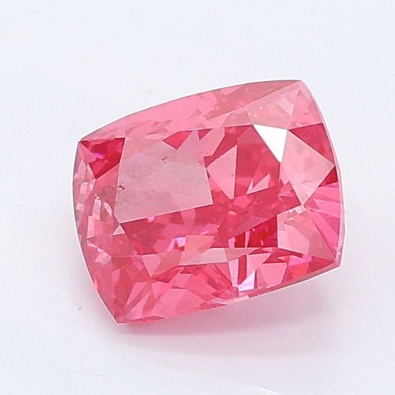 1.08 CT Fancy Vivid Pink CUSHION MODIFIED