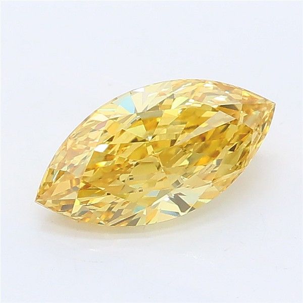 1.07 CT Fancy Intense Yellow MARQUISE