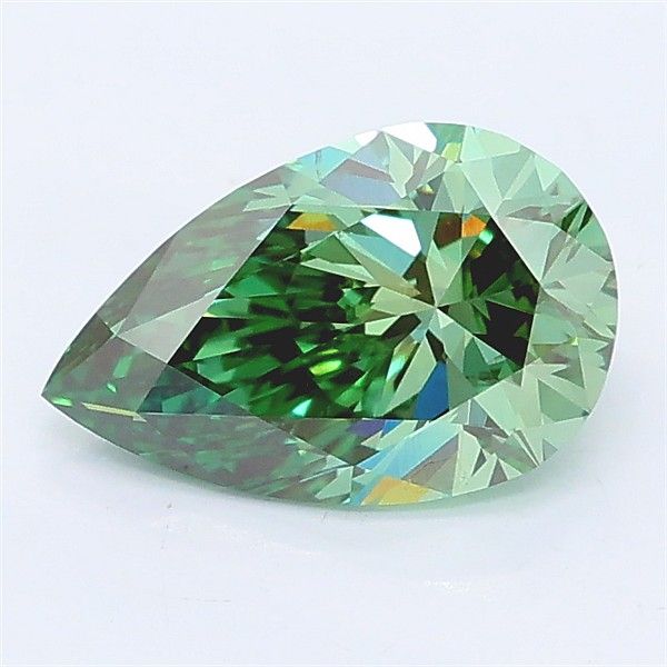 1.27 CT Fancy Vivid Green PEAR