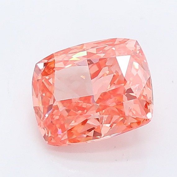 1.02 CT Fancy Vivid Pink CUSHION MODIFIED