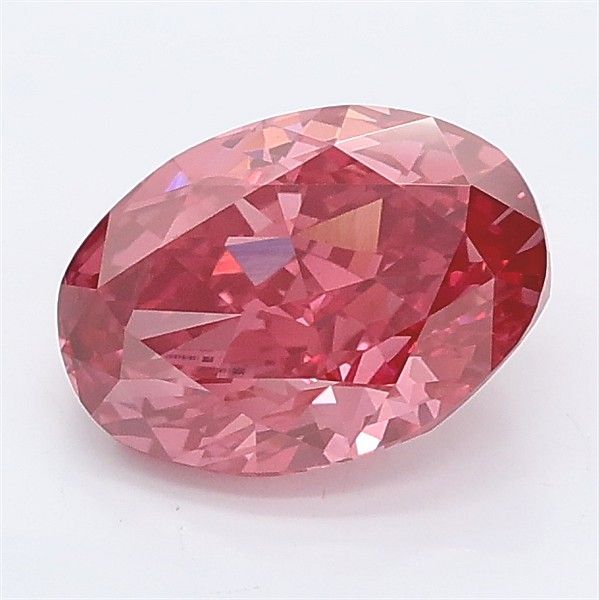 1.56 CT Fancy Vivid Pink OVAL