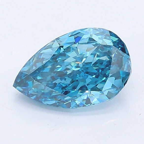1.01 CT Fancy Vivid Blue PEAR