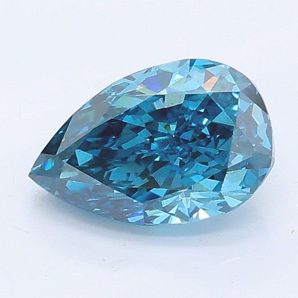 1.08 CT Fancy Vivid Blue PEAR