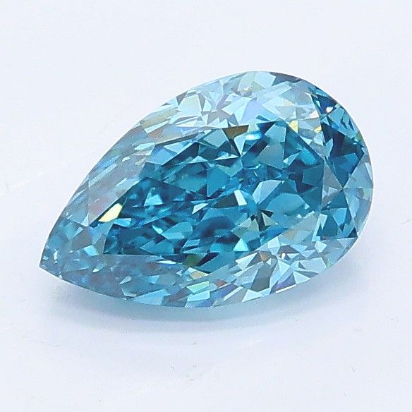 1.04 CT Fancy Vivid Blue PEAR