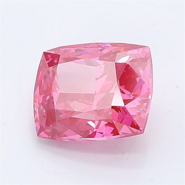 1.29 CT Fancy Vivid Pink CUSHION MODIFIED