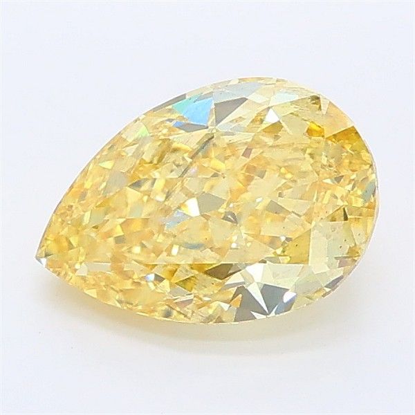 1.37 CT Fancy Yellow PEAR