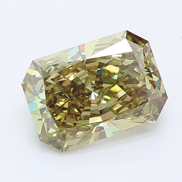 0.97 CT Fancy Vivid Green RADIANT