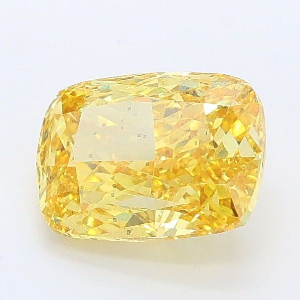 1.53 CT Fancy Vivid Yellow CUSHION MODIFIED