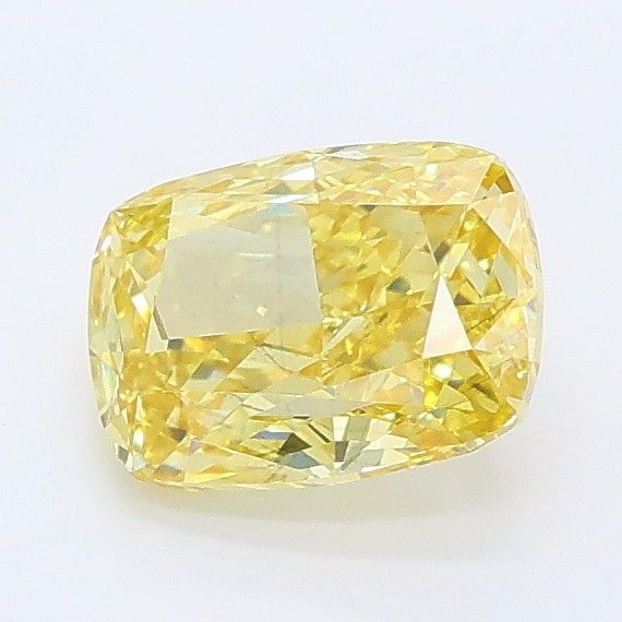 1.1 CT Fancy Intense Yellow CUSHION MODIFIED