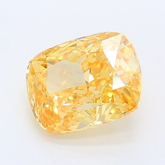 1.08 CT Fancy Vivid Yellow CUSHION MODIFIED