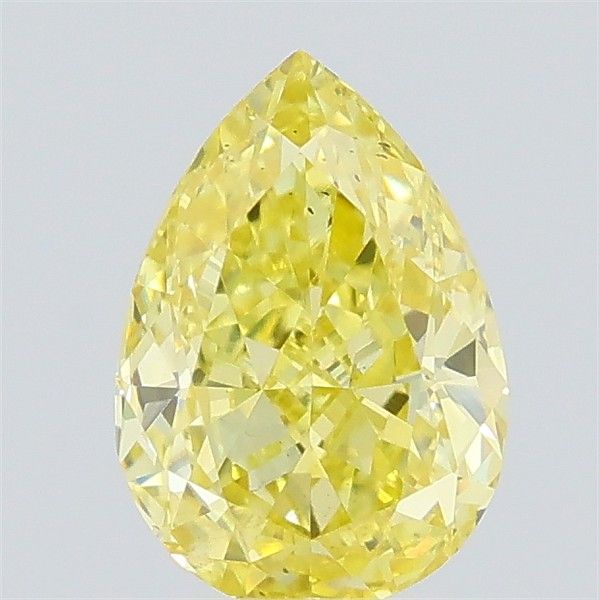 0.54 CT Fancy Intense Yellow PEAR