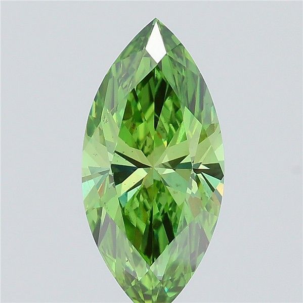 0.92 CT Fancy Vivid Green MARQUISE