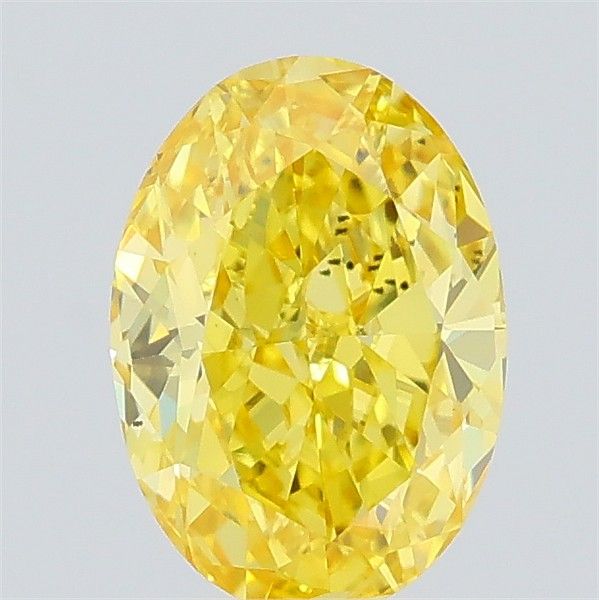 0.61 CT Fancy Vivid Yellow OVAL