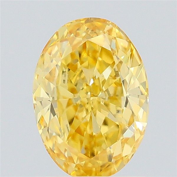 0.79 CT Fancy Intense Yellow OVAL