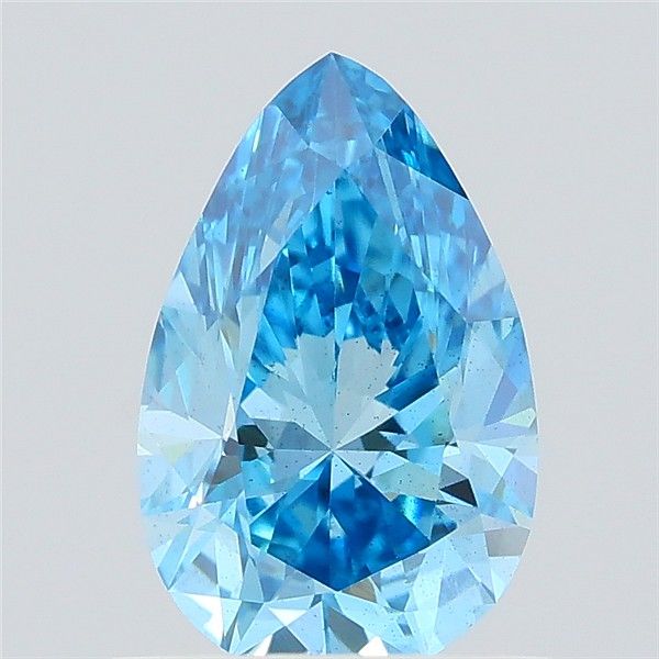 0.84 CT Fancy Vivid Blue PEAR