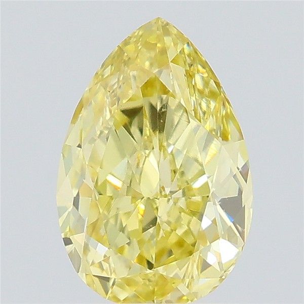 0.77 CT Fancy Yellow PEAR