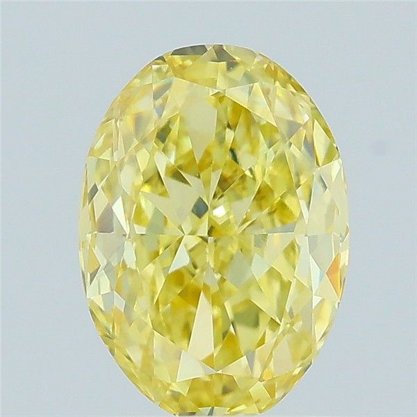 0.97 CT Fancy Intense Yellow OVAL