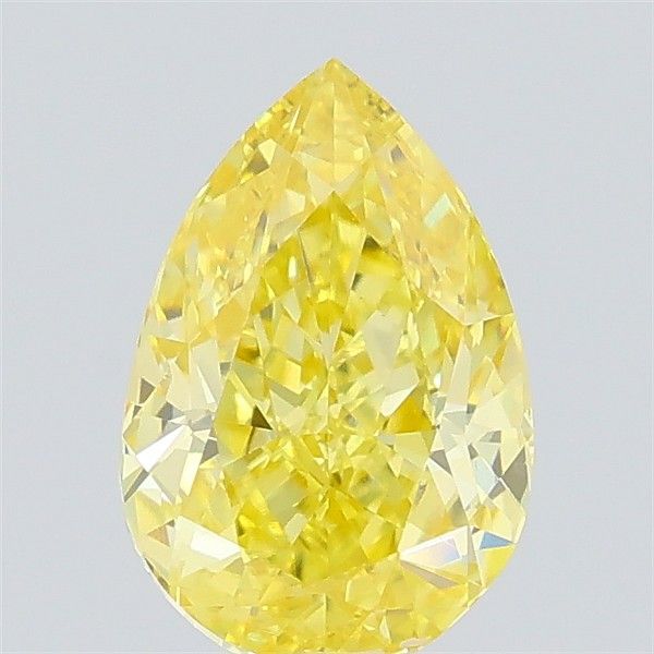 0.66 CT Fancy Intense Yellow PEAR
