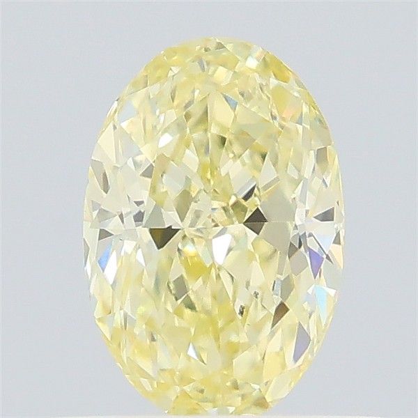 0.63 CT Fancy Light Yellow OVAL
