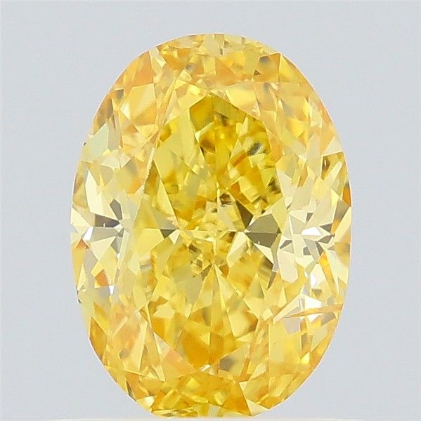 0.87 CT Fancy Intense Yellow OVAL