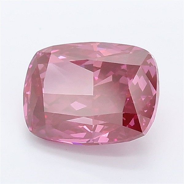 1.53 CT Fancy Vivid Pink CUSHION MODIFIED