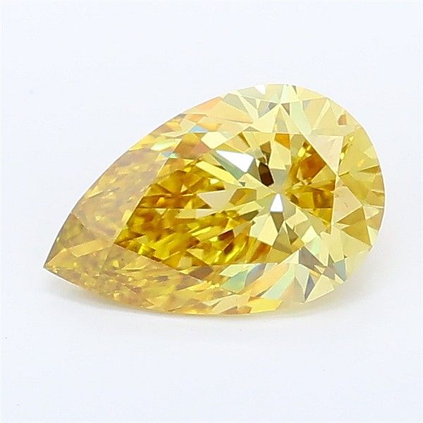 0.98 CT Fancy Intense Yellow PEAR