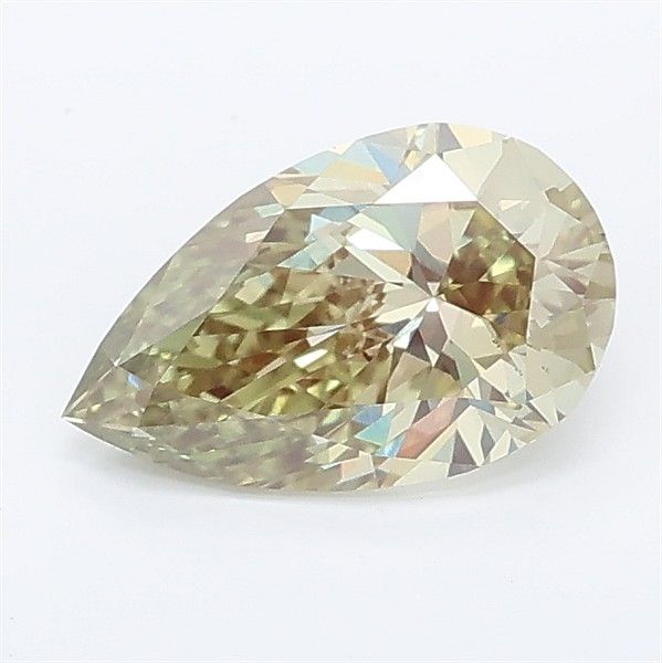 1.0 CT Fancy Vivid Green PEAR