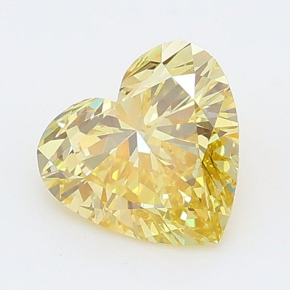 1.08 CT Fancy Intense Yellow HEART