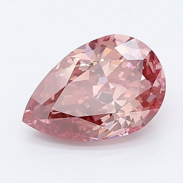 1.0 CT Fancy Vivid Brownish Pink PEAR