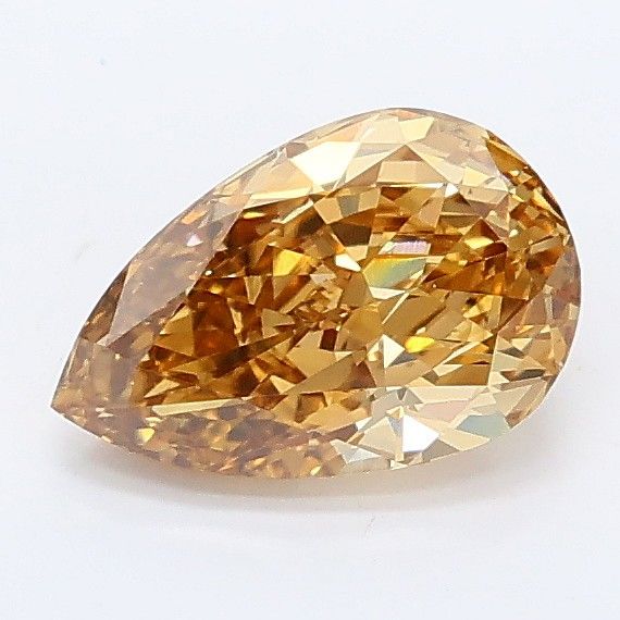 1.06 CT Fancy Light Yellowish Brown PEAR