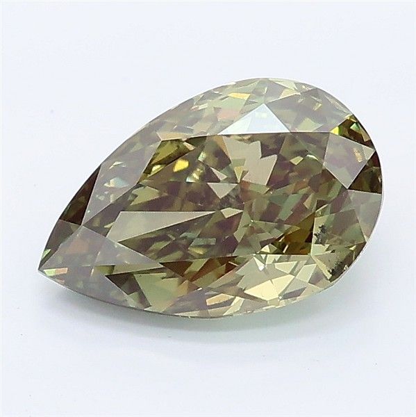 1.74 CT Fancy Vivid Green PEAR