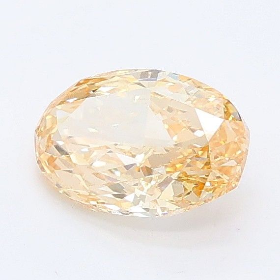 0.93 CT Fancy Light Brownish Yellow OVAL