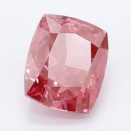 0.99 CT Fancy Vivid Pink CUSHION MODIFIED