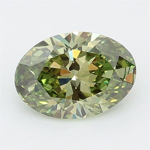 1.02 CT Fancy Vivid Green OVAL