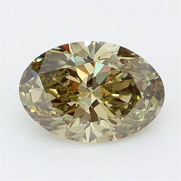 0.98 CT Fancy Intense Green OVAL