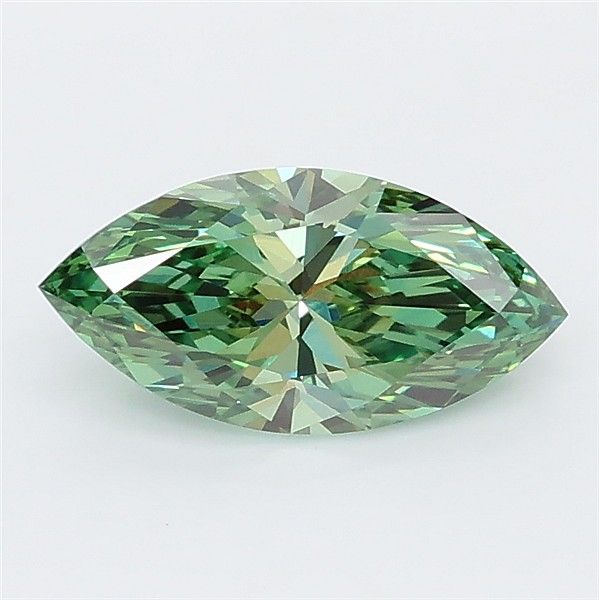 1.05 CT Fancy Vivid Green MARQUISE