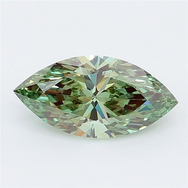 0.99 CT Fancy Vivid Green MARQUISE