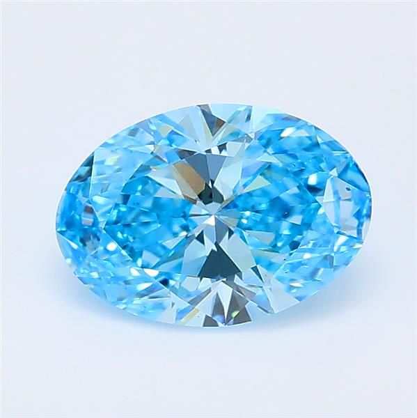 1.25 CT Fancy Vivid Blue OVAL
