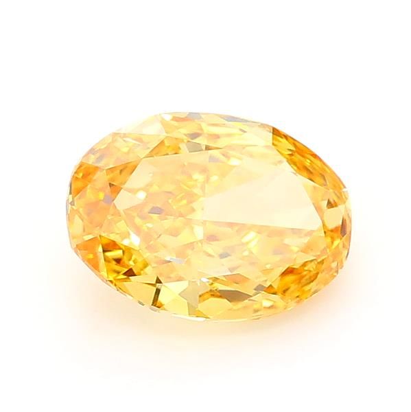 1.29 CT Fancy Intense Brownish Yellow OVAL