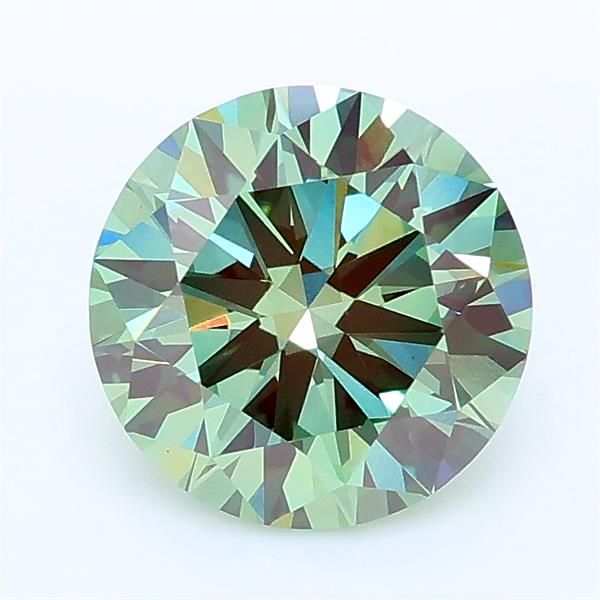 1.56 CT Fancy Vivid Green ROUND